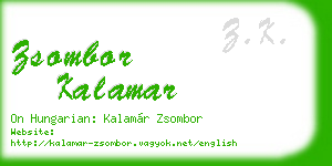 zsombor kalamar business card
