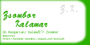 zsombor kalamar business card